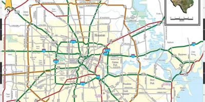Orașul Houston hartă