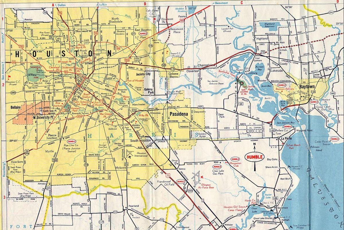 Houston pe harta