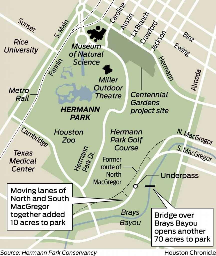 harta Hermann park