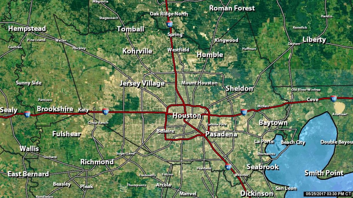 harta radar Houston