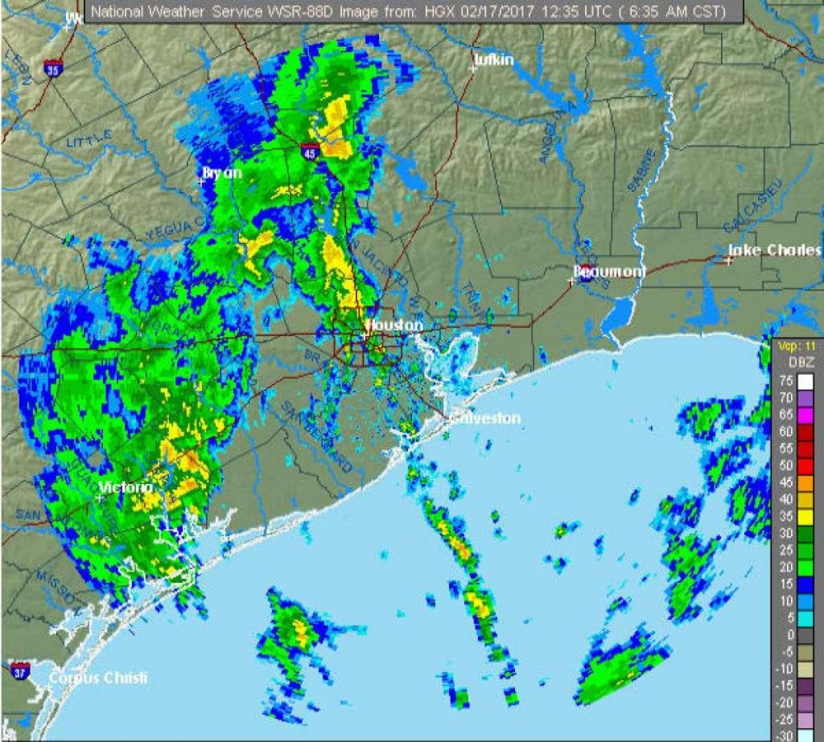 ploaie harta Houston