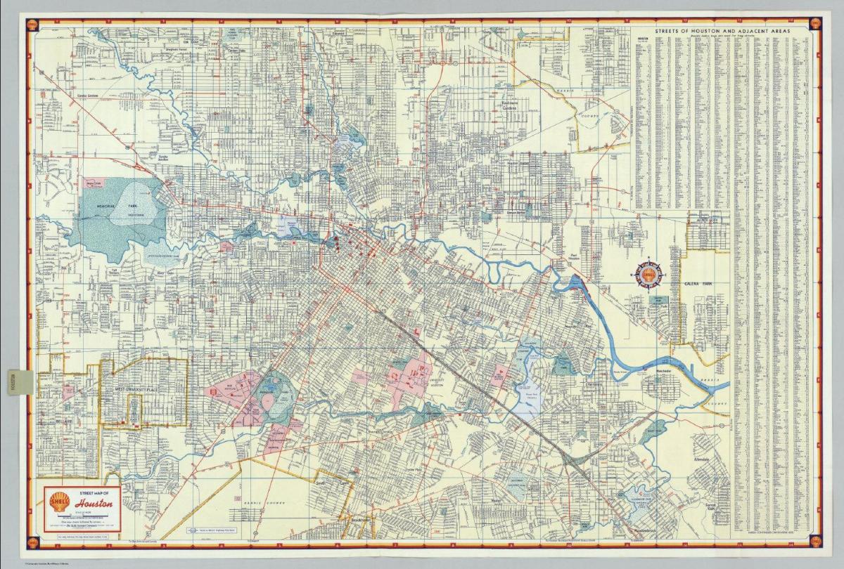 harta strada din Houston