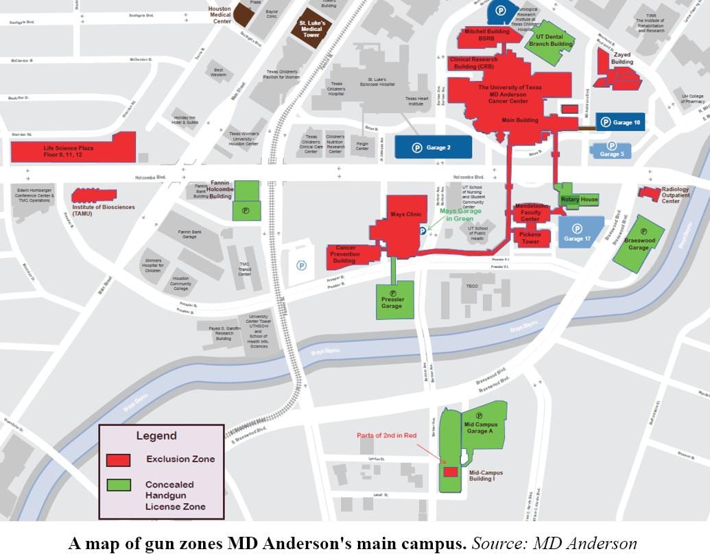 Md Anderson din Houston hartă