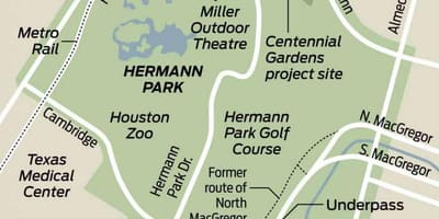 Harta Hermann park
