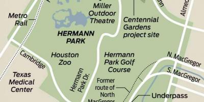 Harta Hermann park