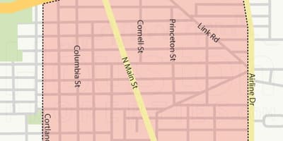 Harta Houston heights