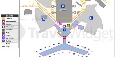 Harta Houston aeroport