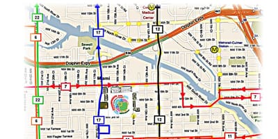 Houston rute de autobuz hartă