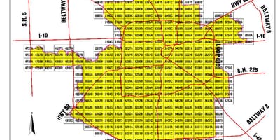 Houston area school district hartă