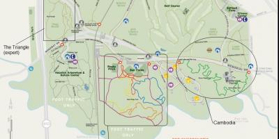 Harta parcul Memorial Houston