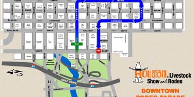 Harta Houston Rodeo