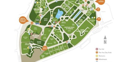 Harta gradina zoologica din Houston
