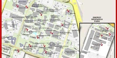 Harta de la universitatea din Houston