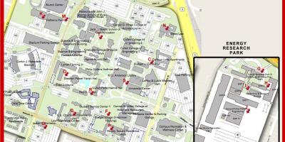 Harta de la universitatea din Houston