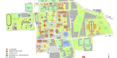 Universitatea din Houston hartă